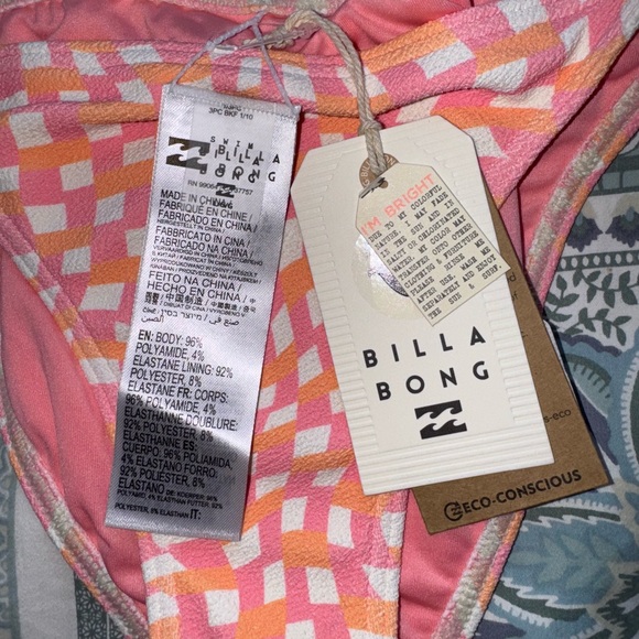 Billabong Island Song tie Bikini bottom LG - Picture 2 of 4
